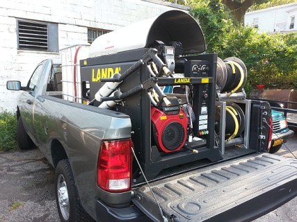 Pressure washers for Middletown, NY on truck bed easy to transport