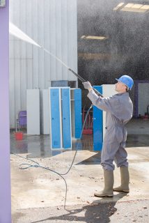 Man Using Power Washers in Kearny, New Jersey, Westchester, Norwalk, Nassau